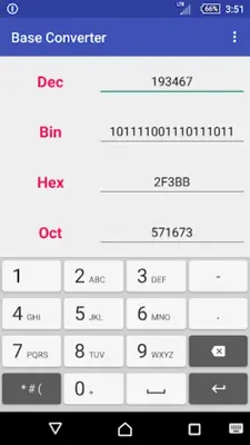 Base Converter android App screenshot 1